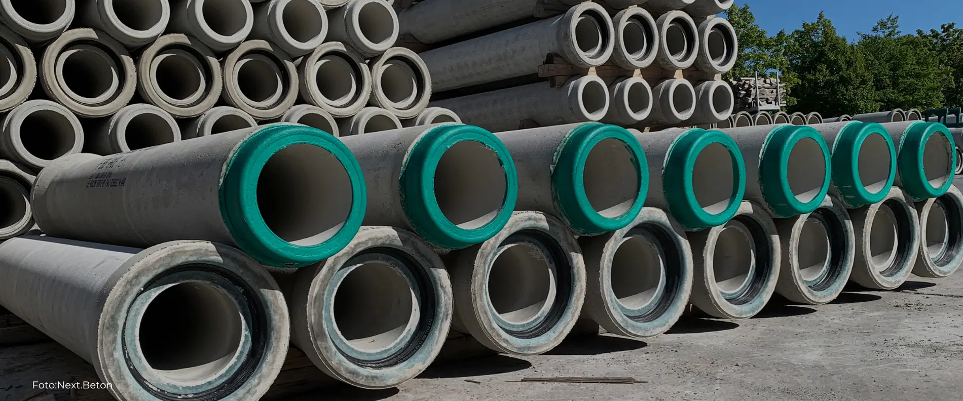 Picture of pipes stacked on top of each other